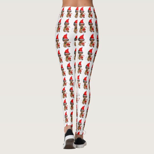 Rhodesian Ridgeback Weihnachten Leggings (Rückseite)