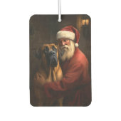 Rhodesian Ridgeback Weihnachtsfeiertag Autolufterfrischer (Vorderseite)