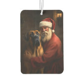 Rhodesian Ridgeback Weihnachtsfeiertag Autolufterfrischer (Rückseite)