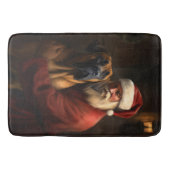 Rhodesian Ridgeback Weihnachtsfeiertag Badematte (Vorderseite)