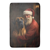 Rhodesian Ridgeback Weihnachtsfeiertag Badematte (Vorderseite Vertikal)