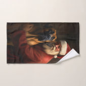 Rhodesian Ridgeback Weihnachtsfeiertag Badhandtuch Set (Handtuch)