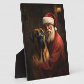 Rhodesian Ridgeback Weihnachtsfeiertag Fotoplatte (Seite)