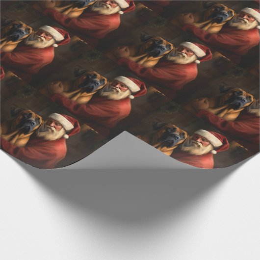 Rhodesian Ridgeback Weihnachtsfeiertag Geschenkpapier (Ecke)