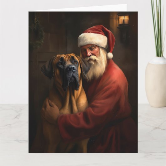 Rhodesian Ridgeback Weihnachtsfeiertag Karte (Vorderseite)
