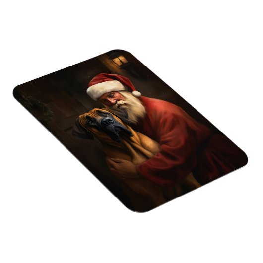 Rhodesian Ridgeback Weihnachtsfeiertag Magnet (Rechte Seite)