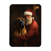 Rhodesian Ridgeback Weihnachtsfeiertag Magnet (Vertikal)