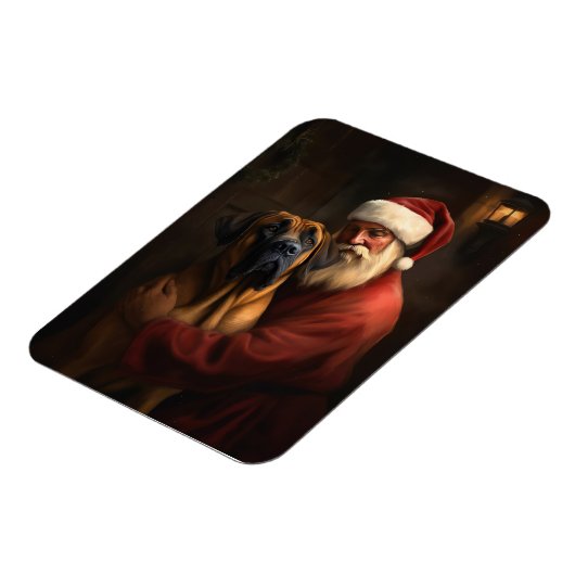 Rhodesian Ridgeback Weihnachtsfeiertag Magnet (Linke Seite)