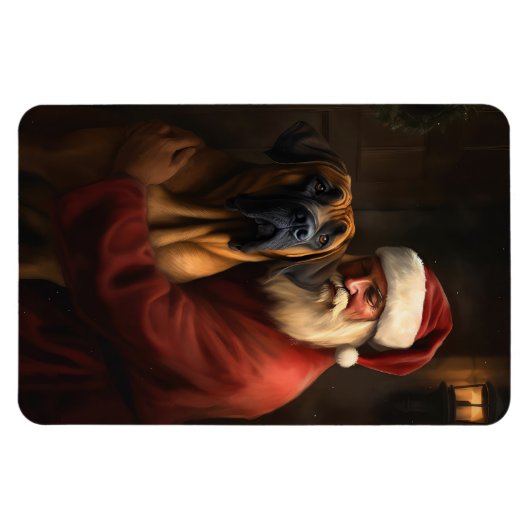 Rhodesian Ridgeback Weihnachtsfeiertag Magnet (Horizontal)