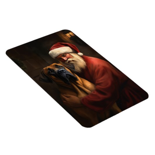 Rhodesian Ridgeback Weihnachtsfeiertag Magnet (Rechte Seite)