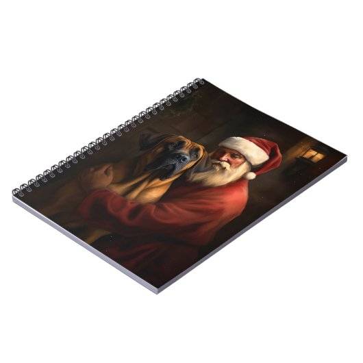 Rhodesian Ridgeback Weihnachtsfeiertag Notizblock (Linke Seite)