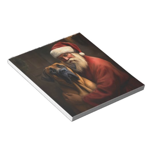 Rhodesian Ridgeback Weihnachtsfeiertag Notizblock (angewinkelt)
