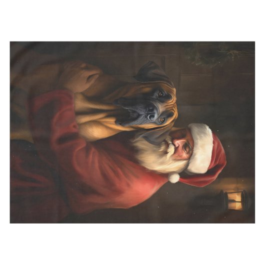 Rhodesian Ridgeback Weihnachtsfeiertag Tischdecke (Vorderseite (Horizontal))