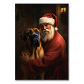 Rhodesian Ridgeback Weihnachtsfeiertag Tischnummer (Rückseite)