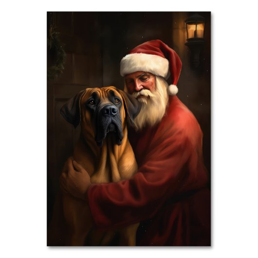 Rhodesian Ridgeback Weihnachtsfeiertag Tischnummer (Rückseite)