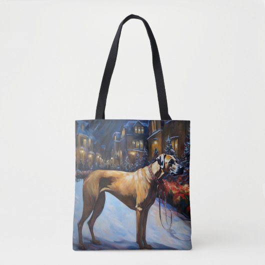 Rhodesian Ridgeback Weihnachtsfestzeit Tasche (Vorderseite)