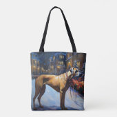 Rhodesian Ridgeback Weihnachtsfestzeit Tasche (Rückseite)