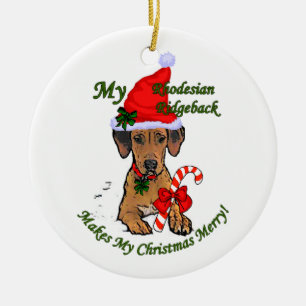 Rhodesian Ridgeback Weihnachtsgeschenke Ornament