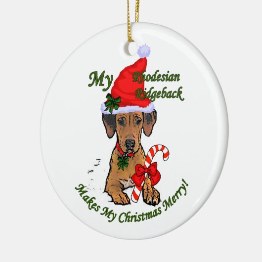 Rhodesian Ridgeback Weihnachtsgeschenke Ornament (Links)