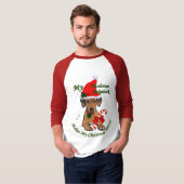 Rhodesian Ridgeback Weihnachtsgeschenke T-Shirt (Vorne ganz)