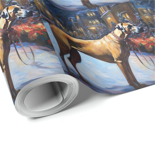 Rhodesian Ridgeback Weihnachtssaison Geschenkpapier (Rolleneckpunkt)
