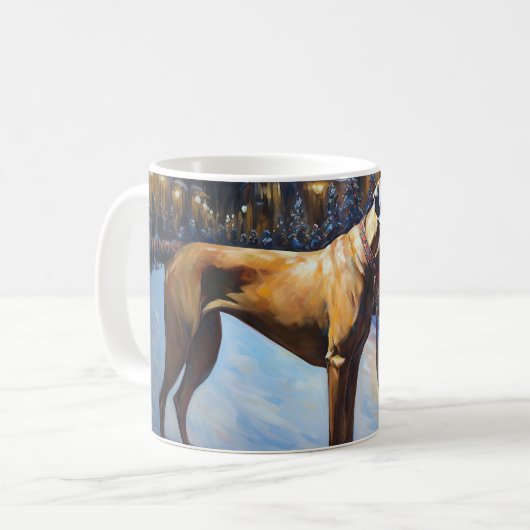Rhodesian Ridgeback Weihnachtssaison Kaffeetasse (Vorderseite Links)