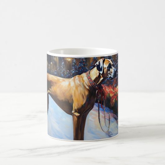 Rhodesian Ridgeback Weihnachtssaison Kaffeetasse (Mittel)