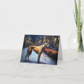 Rhodesian Ridgeback Weihnachtssaison Karte (Vorderseite)