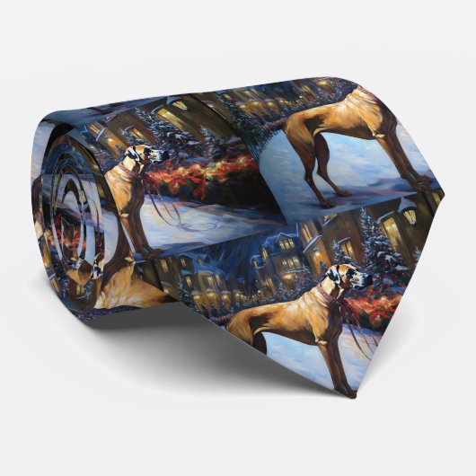 Rhodesian Ridgeback Weihnachtssaison Krawatte (Gerollt)