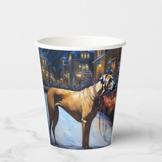 Rhodesian Ridgeback Weihnachtssaison Pappbecher (Vorderseite)