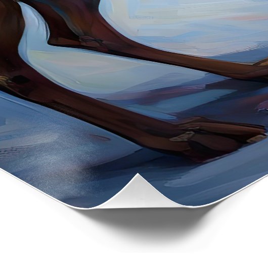 Rhodesian Ridgeback Weihnachtssaison Poster (Ecke)