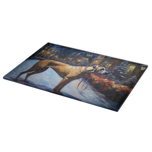 Rhodesian Ridgeback Weihnachtssaison Schneidebrett (Ecke)