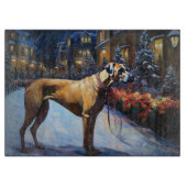 Rhodesian Ridgeback Weihnachtssaison Schneidebrett (Vorderseite)
