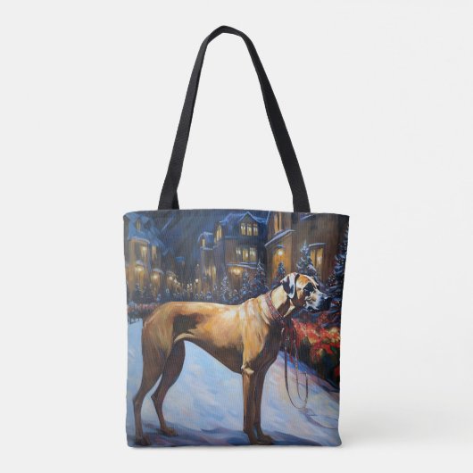 Rhodesian Ridgeback Weihnachtssaison Tasche (Rückseite)