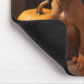 Rhodesian Ridgeback Welppy Autumn Delight Pumpkin Mousepad (Ecke)