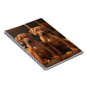 Rhodesian Ridgeback Welppy Autumn Delight Pumpkin Notizblock (Rechte Seite)