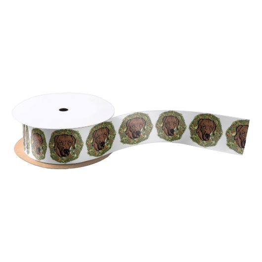 Rhodesian Ridgeback Wreath Satinband (Spule)