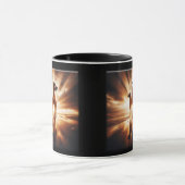 Rhodesian Ridgebacks Sunset Beach Duo Art Tasse (Zentrum)