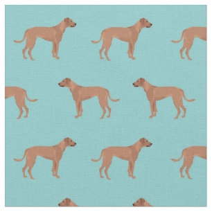 Rhodesier Rassack Hund Blau Stoff