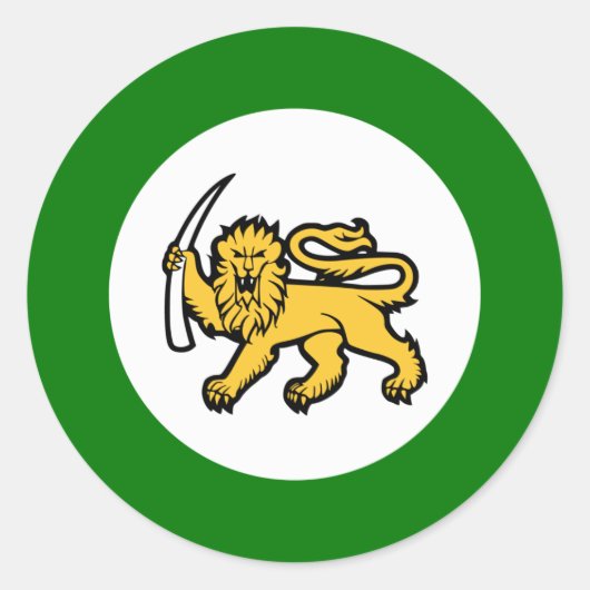 Rhodesische Luftwaffe Runder Aufkleber (Vorderseite)