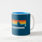 Rhodhiss North Carolina Canoe Zweifarbige Tasse (VorderseiteRechts)