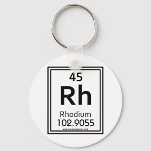 Rhodium 45 schlüsselanhänger