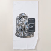 Rhodium-Charakter von ATOMIVRA™ Strandtuch (Vorderseite)