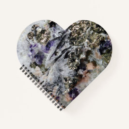 Rhodochrosite Pyrite Fluorit Quartz Tourmaline Notizblock