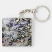 Rhodochrosite Pyrite Fluorit Tourmaline Schlüsselanhänger (Rückseite)