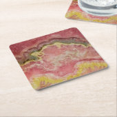 Rhodochrot Rechteckiger Pappuntersetzer (angewinkelt)