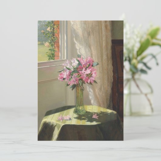 Rhododendren durch ein Fenster | Jessica Hayllar (Stehend Vorderseite)