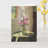 Rhododendren durch ein Fenster | Jessica Hayllar Karte (Gelbe Blume)