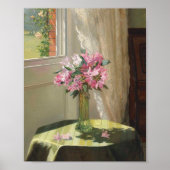 Rhododendren durch ein Fenster | Jessica Hayllar Poster (Vorne)