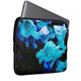 Rhododendren in Blau, Blumen, Blauen Blumen Laptopschutzhülle